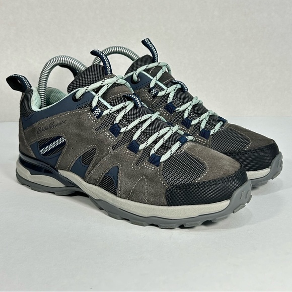 Eddie Bauer Trail Hiking Outdoor Shoes Sneakers Aqua Light Grey; Women’s Size 6 - Picture 4 of 16